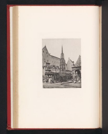 View of the Schöner Brunnen in Nuremberg