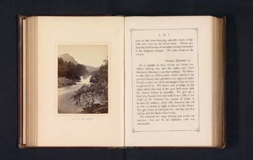 View of Waterfalls in the Tummel in Scotland
