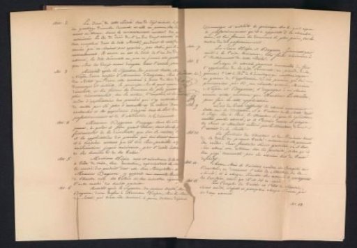 Photographic reproduction of the second page of the cooperation contract between Louis Daguerre and Nicéphore Niépce