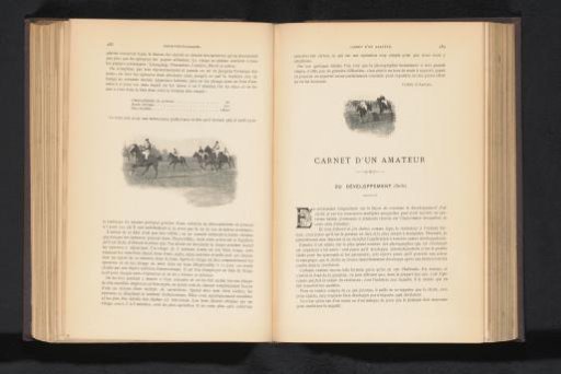 Men on galloping horses, possibly during a race