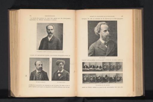 Portraits of Gabriel Lippmann, Louis Arthur Ducos du Hauron and possibly Charles Frederick Cross
