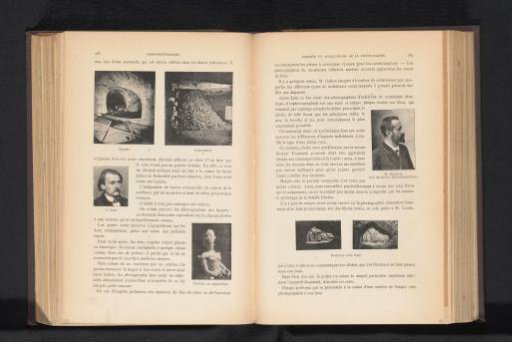 View of a sewer and a catacomb and a portrait of Gustave Doré and an unknown woman