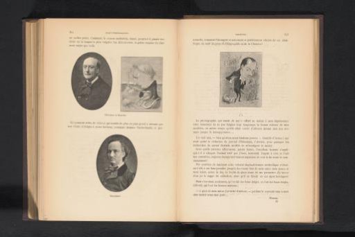 Photographic reproduction of a caricature of Charles Baudelaire