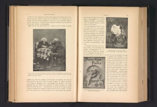 Two photographic reproductions from a photographic journal and an announcement for a photography club