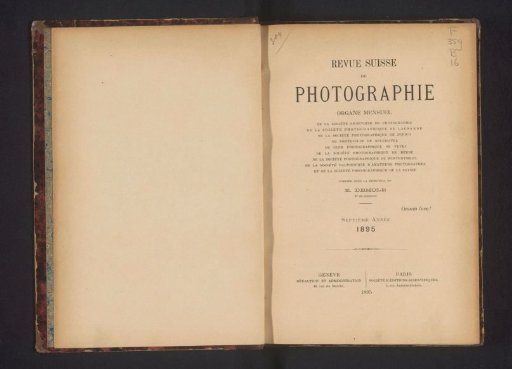 Swiss Review of Photography / Geneva Society of Photography ... [et al.]