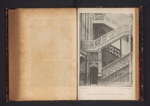 View of the Staircase of the Cathedral of Our Lady in Rouen