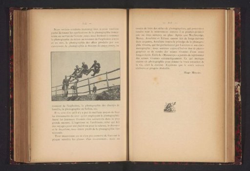 Four Men Jumping over a Gate