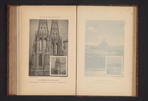 Part of the towers of the Église Sainte-Clotilde in Paris