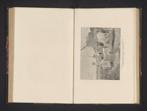Photographic reproduction of a work by SGAP Debat-Ponsan with an unknown young woman and an unknown young man at a well with cows