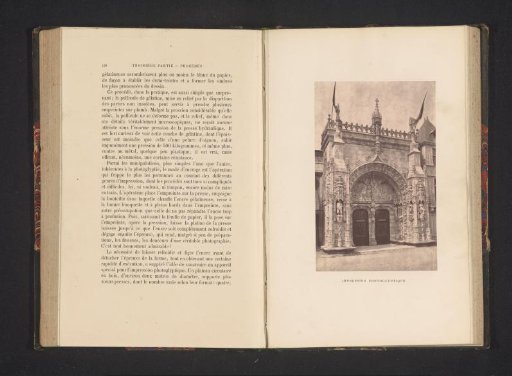 View of a tympanum over two doors