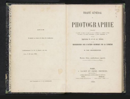 Traité général de photographie