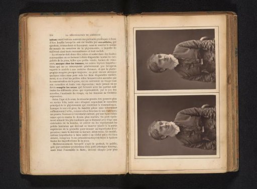 Print of a negative after retouching, depicting a portrait of an unknown woman