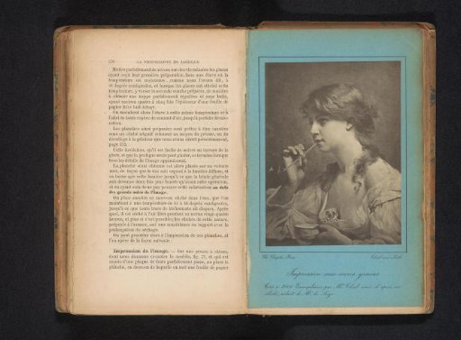 Reproduction of a painting of an unknown woman by Charles Chaplin