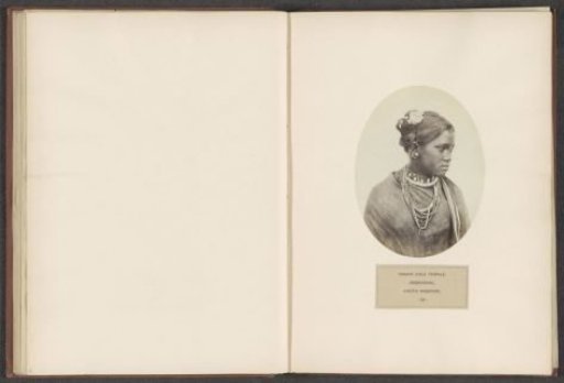 Portrait of an unknown woman from the Kurukh community of Chota Nagpur in eastern India