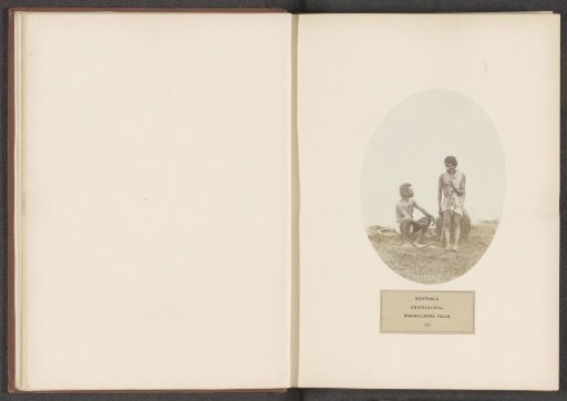 Two unknown men from the Santhal tribe in eastern India