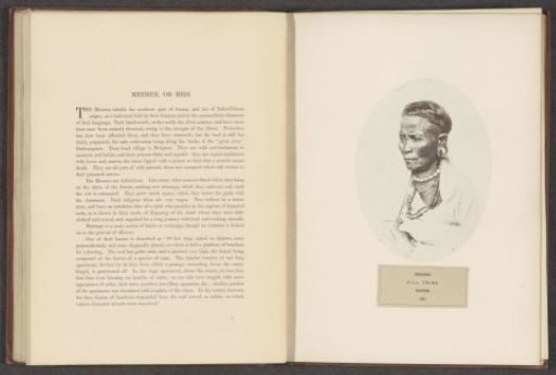 Portrait of an unknown man from the Miri tribe of Assam