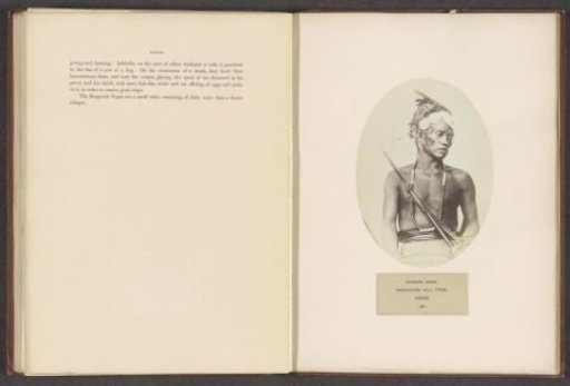 Portrait of an unknown man from the Rengma Naga tribe of Nagaland and Assam