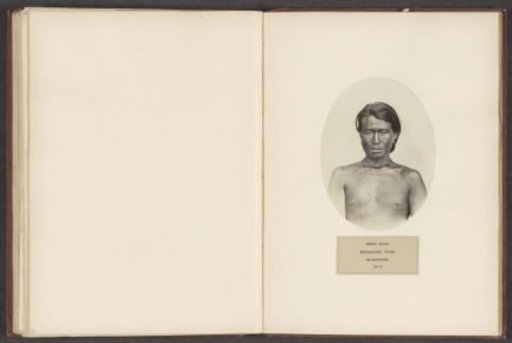Portrait of an unknown man from the Naga community of Manipur
