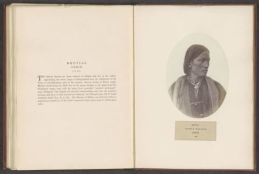 Portrait of an unknown man from the Bhutia community of Sikkim