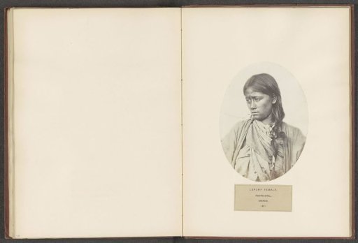 Portrait of an unknown woman from the Lepcha community of Sikkim