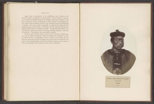 Portrait of a minister of Sikkim