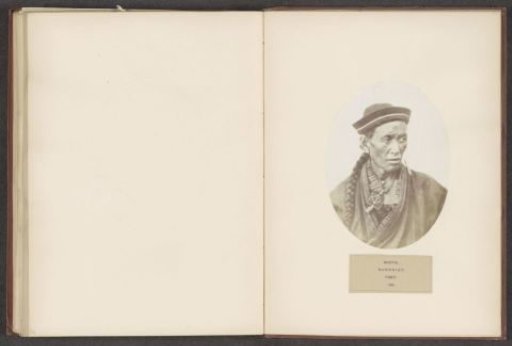 Portrait of an unknown man from the Bhutia community of Tibet
