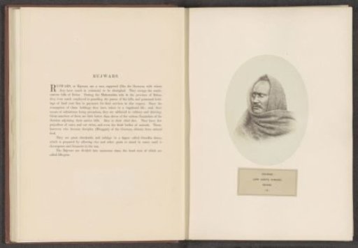 Portrait of an unknown man from the Rajwar community of Bihar in eastern India