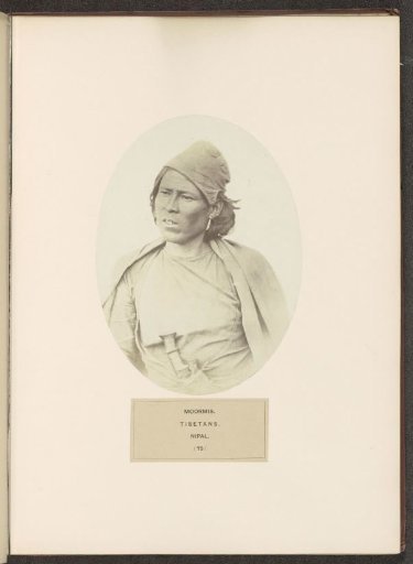 Portrait of an unknown man from the Moormi community of Nepal