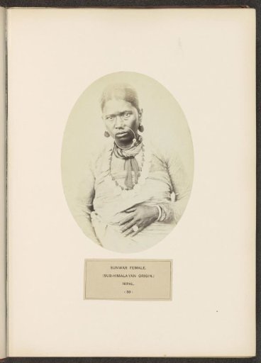 Portrait of an unknown woman from the Sunuwar tribe of Nepal