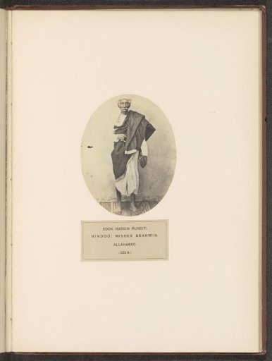 Portrait of Sook Narain, a high priest from Prayagraj, Uttar Pradesh, India
