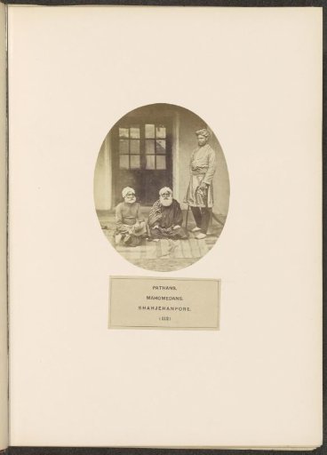 Three unknown men from the Pathan community of Shahjahanpur, Uttar Pradesh, India