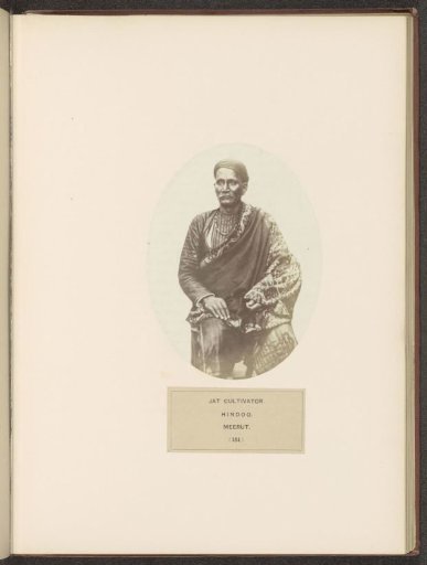 Portrait of Mohur Sing, a landholder and farmer from the Jat community of Meerut, Uttar Pradesh, India