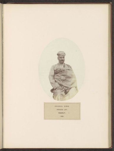 Portrait of Dhokul Sing, a landholder from the Jat community of Meerut, Uttar Pradesh, India