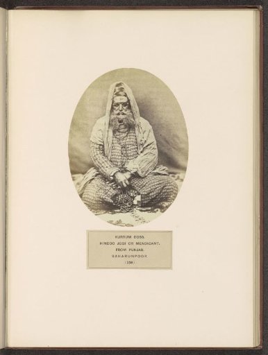 Portrait of Yogi Kurrum Doss from Saharanpur, Uttar Pradesh, India