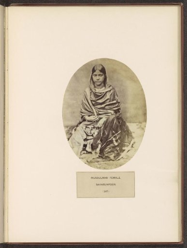 Portrait of an Unknown Muslim Woman from Haridwar, Uttarakhand, India