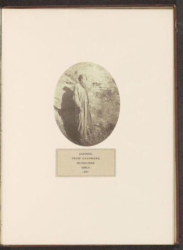Portrait of an unknown merchant from Kashmir in Shimla, Himachal Pradesh, India