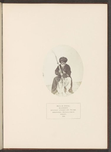 Portrait of Mullik Ensal, a man with a rifle from the Wazir tribe of Kohat, Khyber Pakhtunkhwa, Pakistan