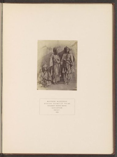 Portrait of three unknown men from the Mahsud tribe of Kohat, Khyber Pakhtunkhwa, Pakistan
