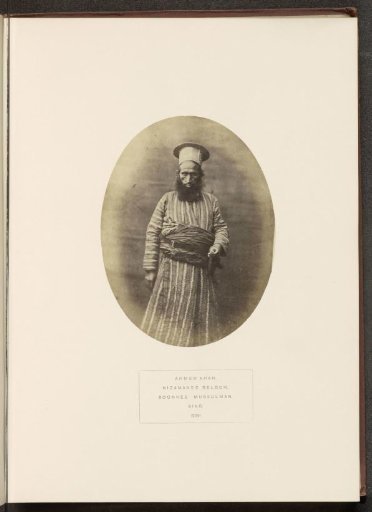 Portrait of Ahmed Khan, a man with an estate near Hyderabad, Sindh, Pakistan