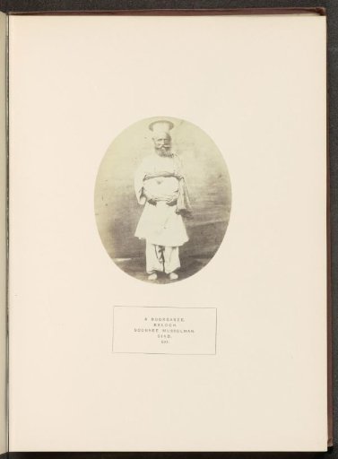Portrait of an unknown man from the Bhurgari Baloch tribe in Sindh, Pakistan