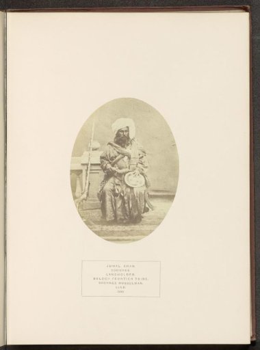 Portrait of Jamul Khan, a chief of the Domki Baloch tribe in Sindh, Pakistan