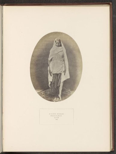 Portrait of an unknown woman from a Sindhi tribe in Sindh, Pakistan