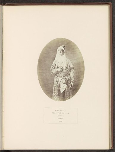 Portrait of an unknown Sikh man from Punjab in Sindh, Pakistan