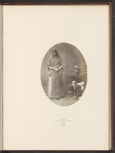 Portrait of an unknown woman and her son from the Bhabra community in Sindh, Pakistan