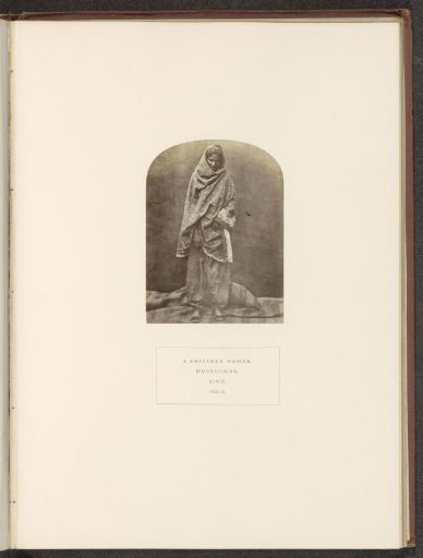 Portrait of an unknown huntress with a headscarf from Sindh, Pakistan