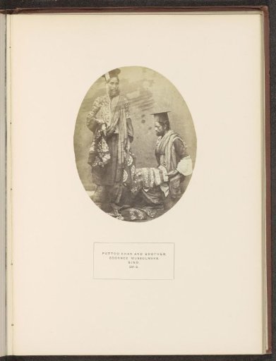 Portrait of Futtoo Khan and his brother, both embroiderers in Sindh, Pakistan