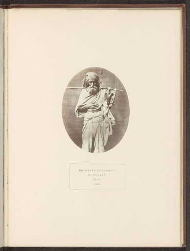 Portrait of an unknown mendicant from the Brahui community in Sindh, Pakistan