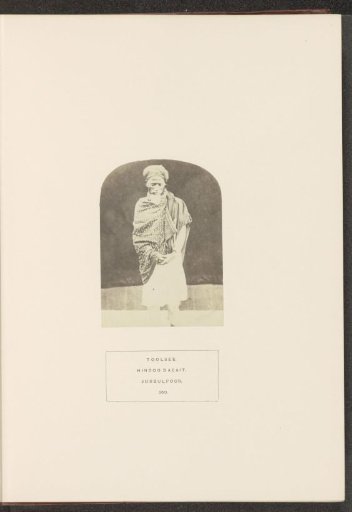 Portrait of Toolsee, a dacoit who was imprisoned in Jabalpur, Madhya Pradesh, India