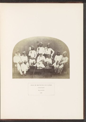 Portrait of Raja Maharaja Raj Singh Ji and his family and entourage, Malwa, Madhya Pradesh, India