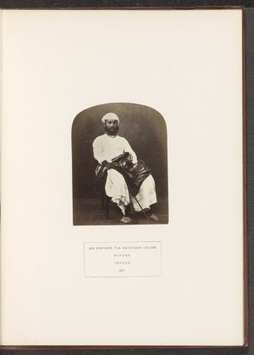 Portrait of Tukoji Rao Holkar, the Maharaja of Indore, Madhya Pradesh, India